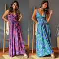 Gudrun | Women's V-Neck Maxi Dress