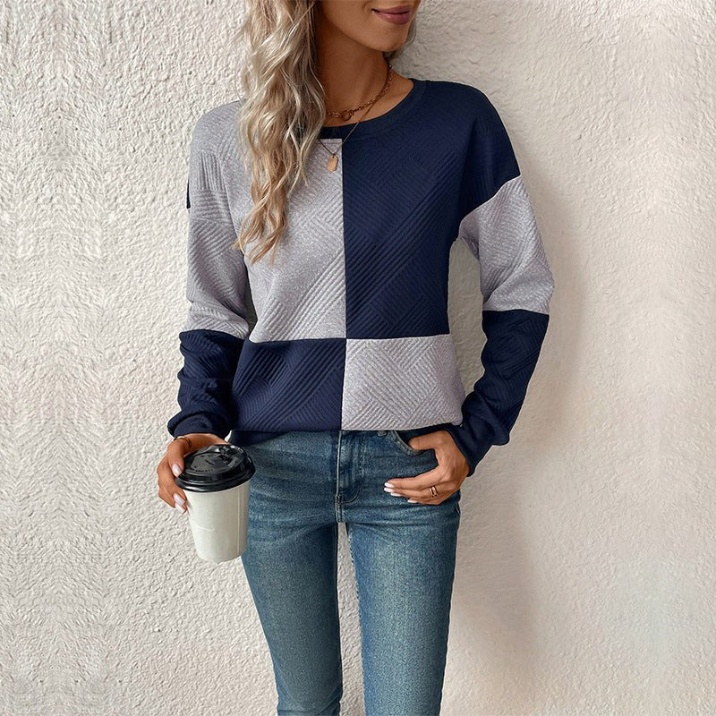 Guinevere | Women's Color Block Fashionable Sweatshirt