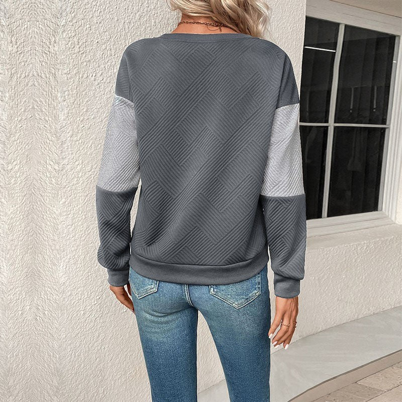 Guinevere | Women's Color Block Fashionable Sweatshirt
