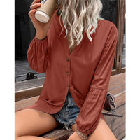 Gunhilde | Women's V-Neck Blouse