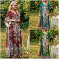 Gwenaelle | Women's V-Neck Floral Elegant Maxi Dress