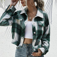 Gwenneth | Women's Plaid Jacket in Green