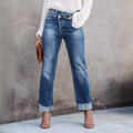 Gwenyth | Women's High Waist Fringe Fashionable Jeans