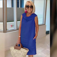 Gwyneth | Women's Modern Dress – Casual Dress in Royal Blue