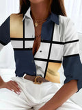 Gwyneth | Women's Printed Button Down Blouse