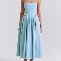 Halcyon | Women's Tailored Top in Blue