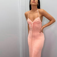 Hannah | Women's Drawstring Elegant Maxi Dress