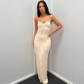 Hannah | Women's Drawstring Elegant Maxi Dress