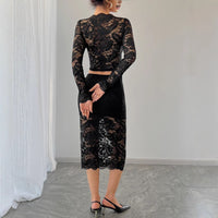 Harriet | Women's Lace Elegant Top in Black
