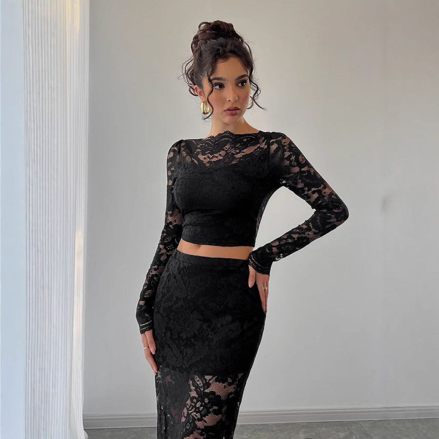 Harriet | Women's Lace Elegant Top in Black