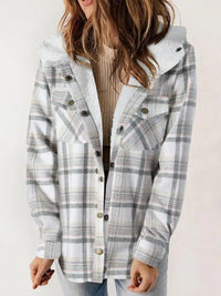 Harriette | Women's Centered Button-front Opening Jacket in White