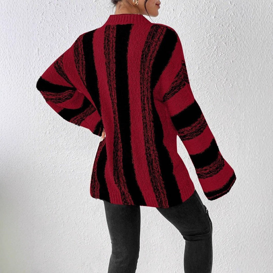Heather | Women's Striped Knit Sweater