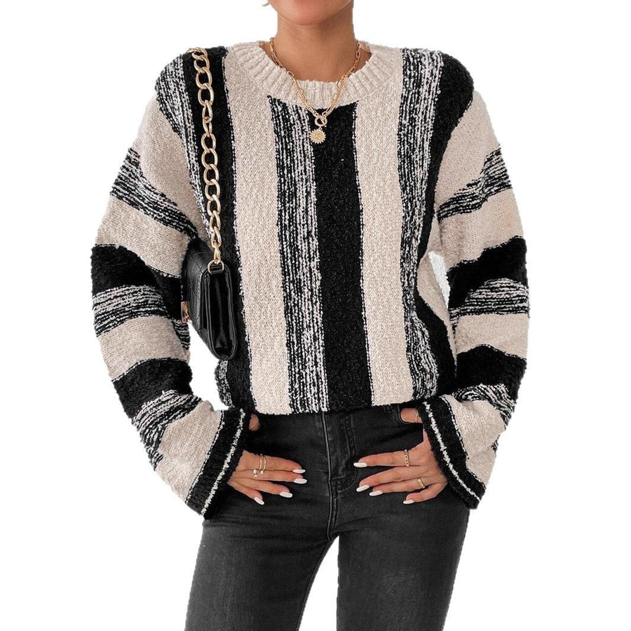 Heather | Women's Striped Knit Sweater