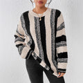 Heather | Women's Striped Knit Sweater