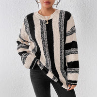 Heather | Women's Striped Knit Sweater