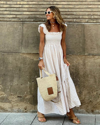 Hedvig | Women's Dress – Casual Dress in Beige