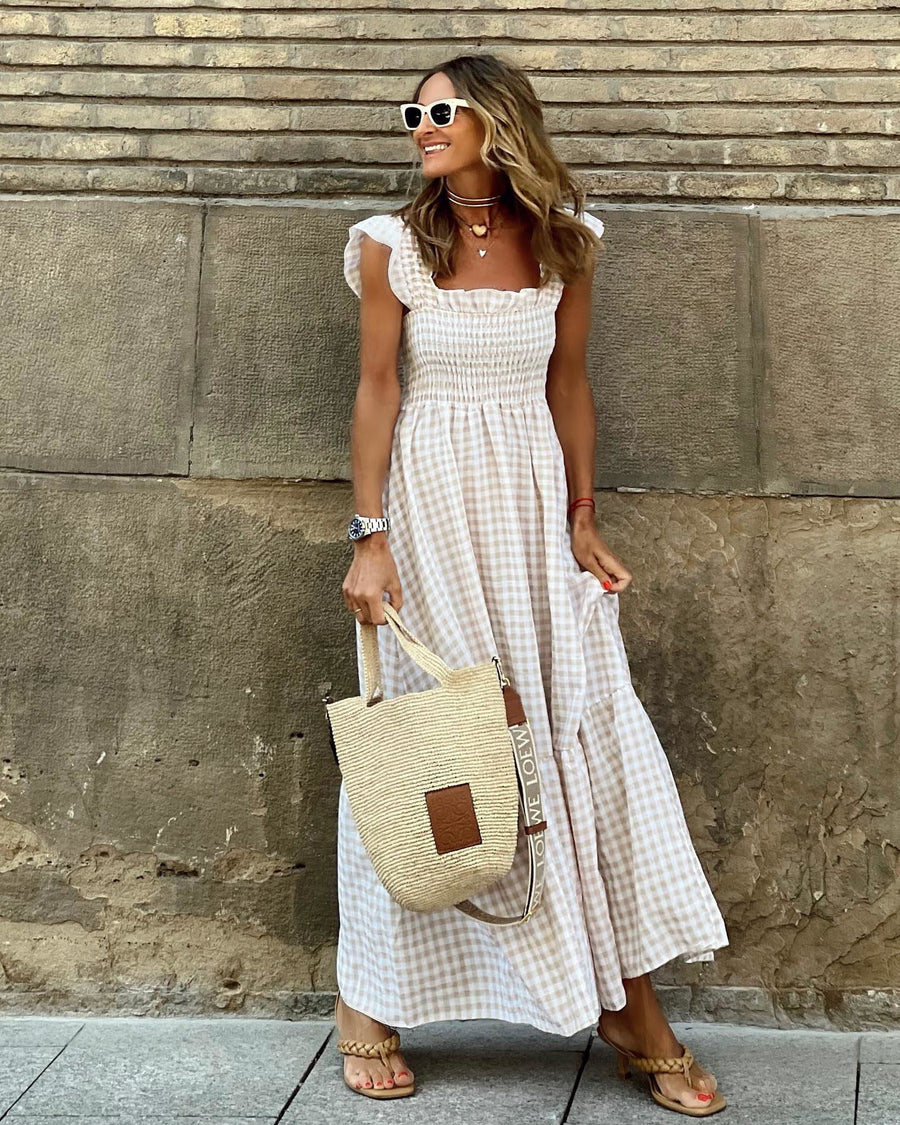 Hedvig | Women's Dress – Casual Dress in Beige