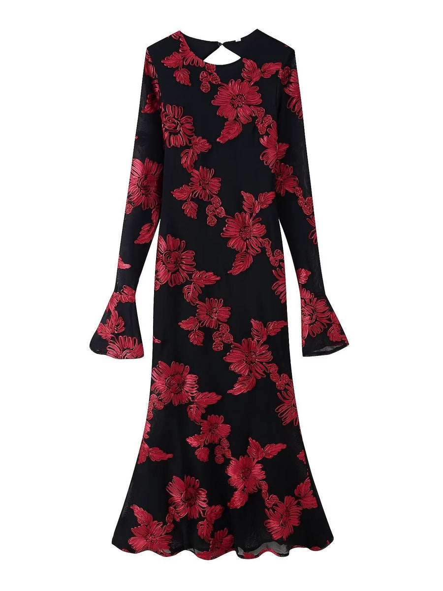 Hedwig | Women's Floral Elegant Evening Dress in Kleid
