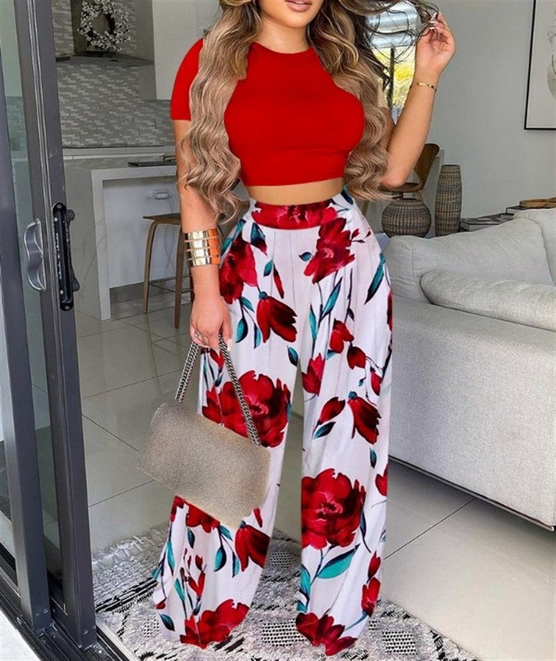 Heidi | Women's Elegant Two-Piece Set in Red