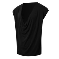 Heloise | Women's V-Neck Elegant Casual Blouse Top in Black