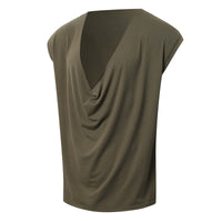 Heloise | Women's V-Neck Elegant Casual Blouse Top in Green