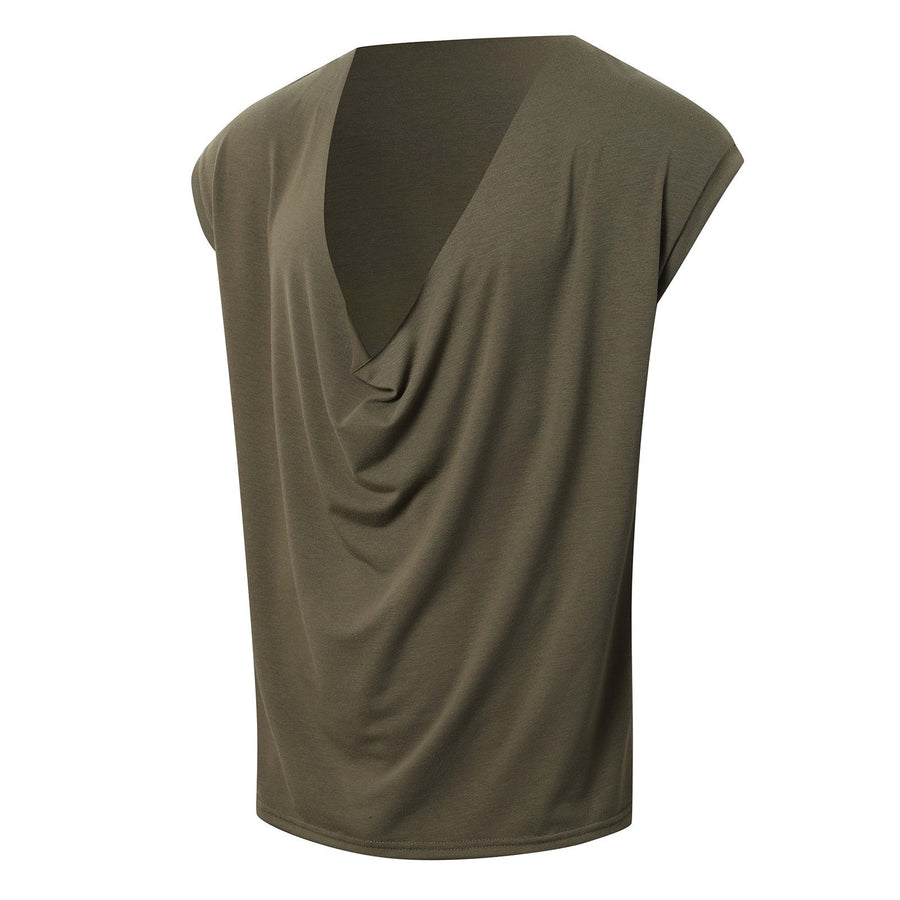 Heloise | Women's V-Neck Elegant Casual Blouse Top in Green