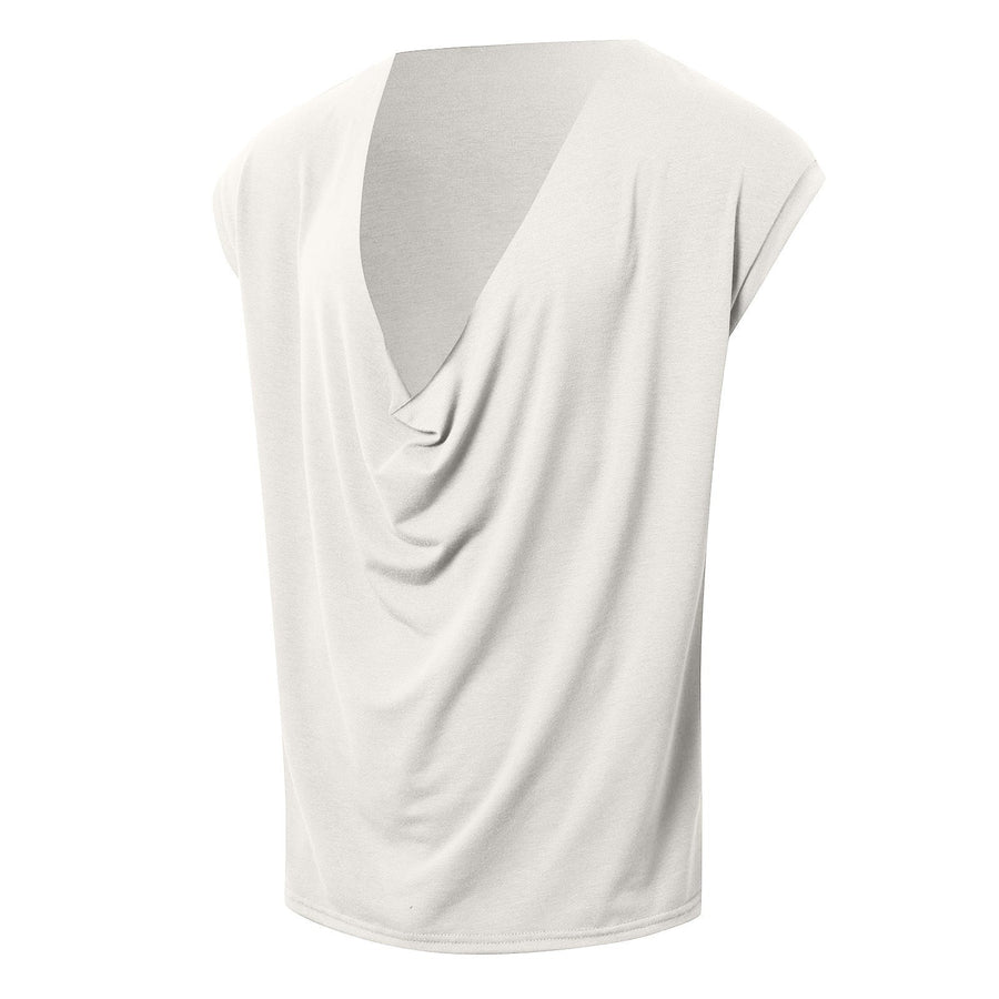 Heloise | Women's V-Neck Elegant Casual Blouse Top in White