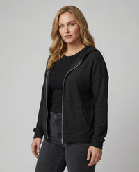 Helvetia | Women's Zip Hoodie in Black
