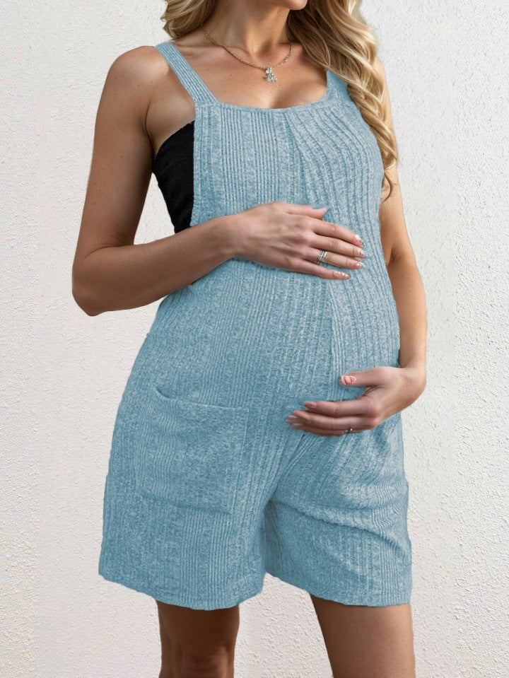 Helvia | Women's Pockets Jumpsuit in Blue