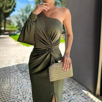 Henrietta | Women's Asymmetric Slit Elegant Wrap Dress