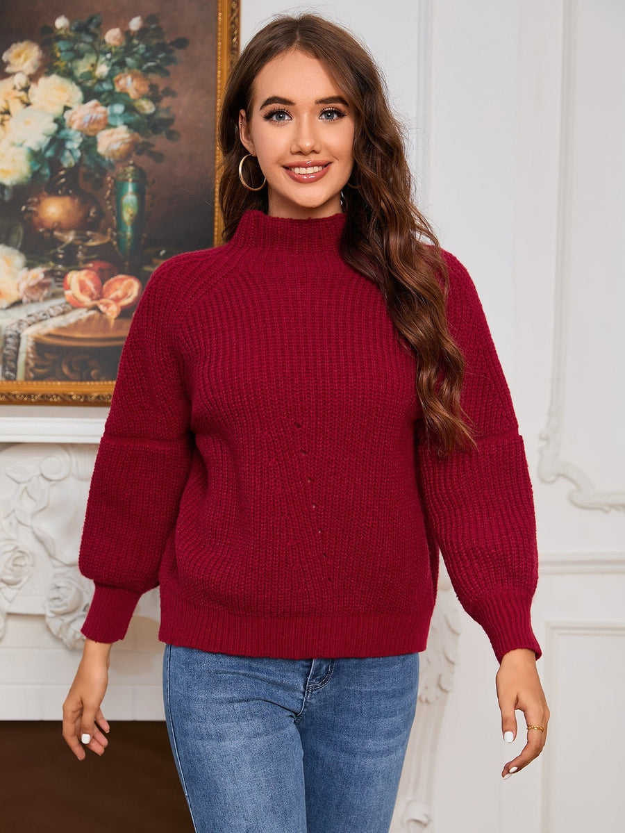 Henrietta | Women's Knit Sweater in Red