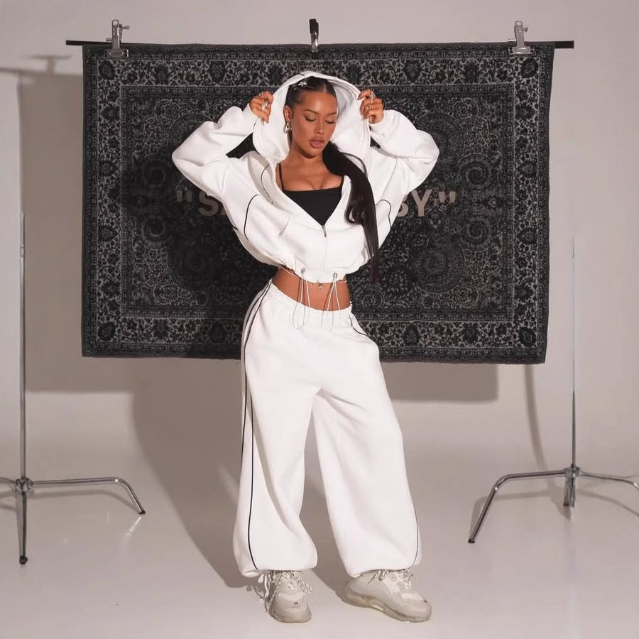 Henriette | Women's High Waist Comfortable Vintage Tracksuit Set
