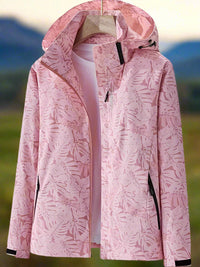 Henriette | Women's Full-length Zipper Closure Jacket in Pink
