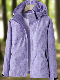 Henriette | Women's Full-length Zipper Closure Jacket in Purple