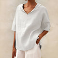 Hermione | Women's Short Sleeve V Neck Blouse