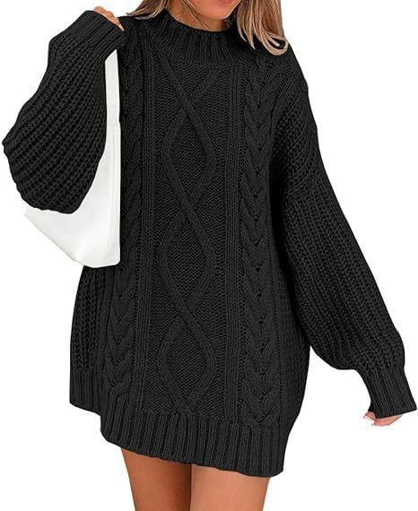 Hilda | Women's Asymmetric Knit Sweater in Black