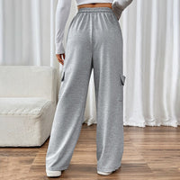 Hildeburg | Women's Elastic Waist Pockets Comfortable Pants – Dress Pants in Gray