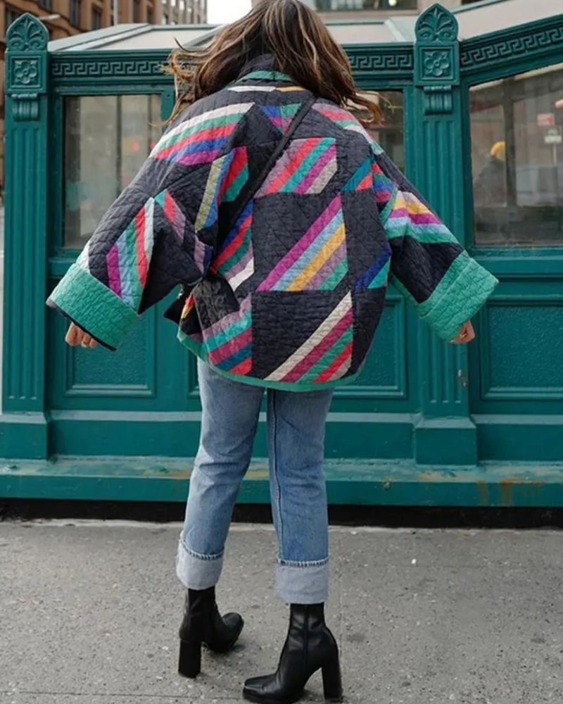 Hildred | Women's Geometric Print Pattern Jacket