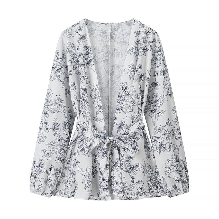 Hollis | Women's Floral Pajama Set in Anzug