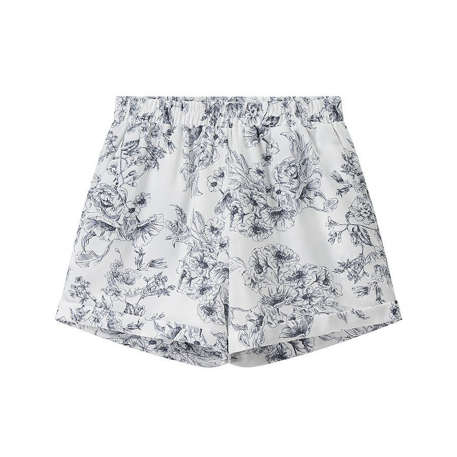 Hollis | Women's Floral Pajama Set in Anzug