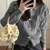 Hollis | Women's Knit Cardigan in Gray