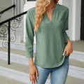Honora | Women's Textured V-Neck Blouse