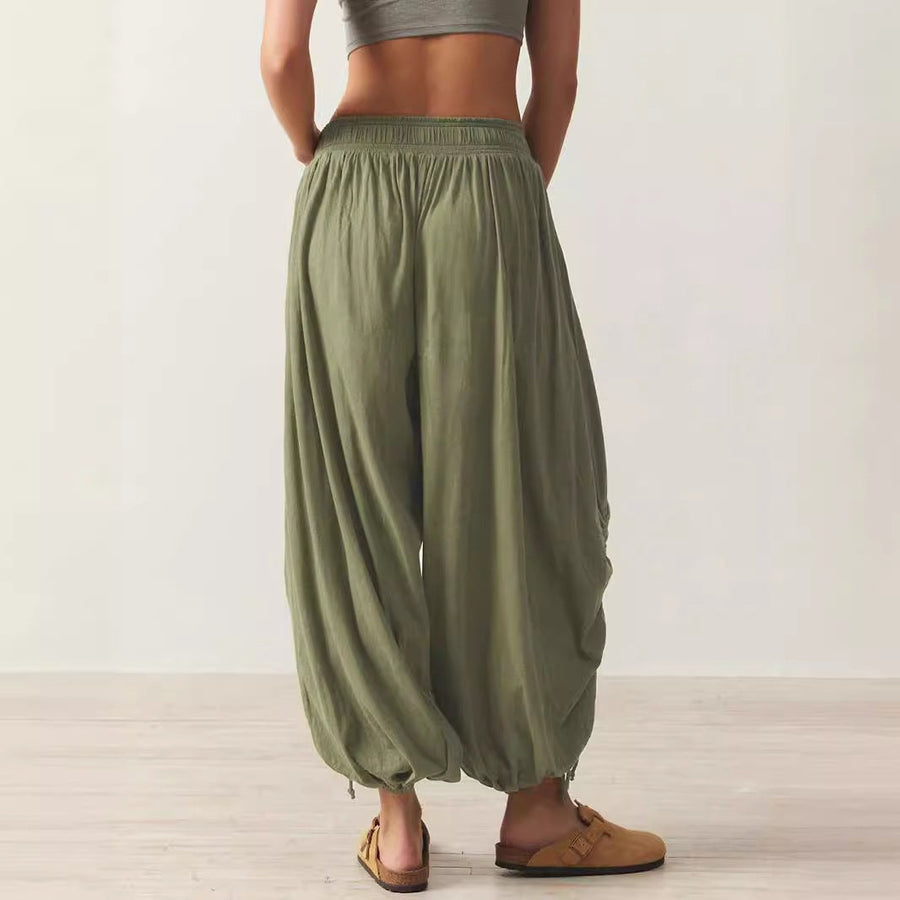 Hulda | Women's Ruffle Detail Comfortable Pants – Dress Pants