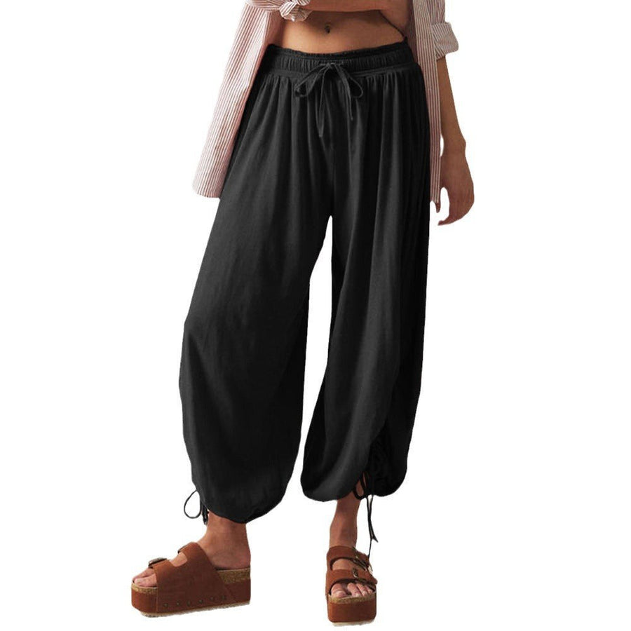 Hulda | Women's Ruffle Detail Comfortable Pants – Dress Pants