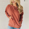 Hypatia | Women's V-Neck Pockets Sweatshirt