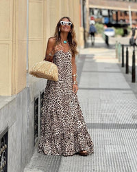 Iantha | Women's Flowing Elegant Maxi Dress in Unklar