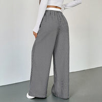 Ianthe | Women's Striped Comfortable Joggers in Black