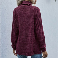 Ianthina | Women's Pockets Sweater in Wine Red