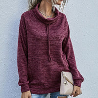 Ianthina | Women's Pockets Sweater in Wine Red