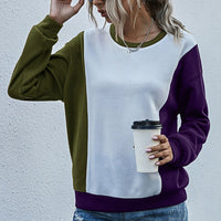 Idelette | Women's Color Block Fashionable Sweatshirt